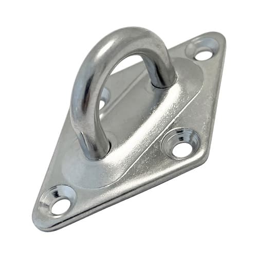 Diamond Pad Eye Deck Plate - Stainless Steel